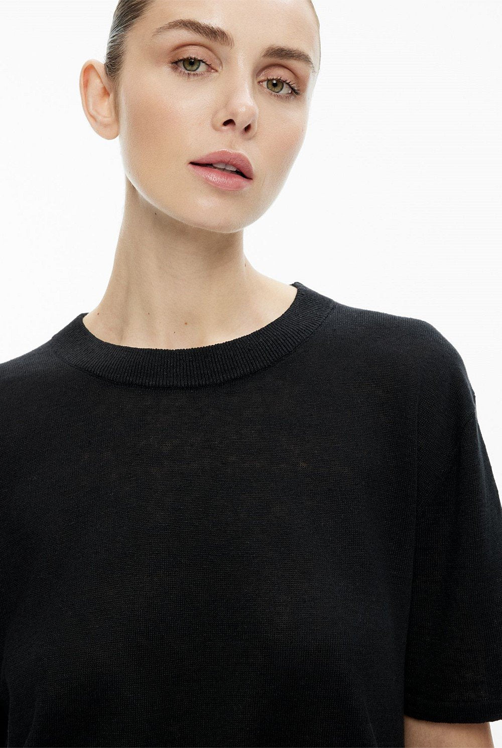 Witchery Linen Knit Tee