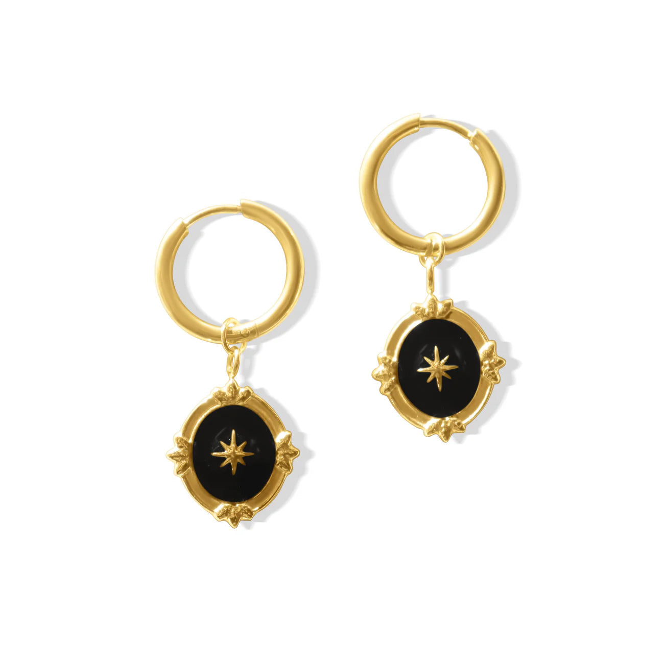 Fabuleux Vous Steel Me Boho Star Earrings