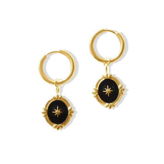 Fabuleux Vous Steel Me Boho Star Earrings