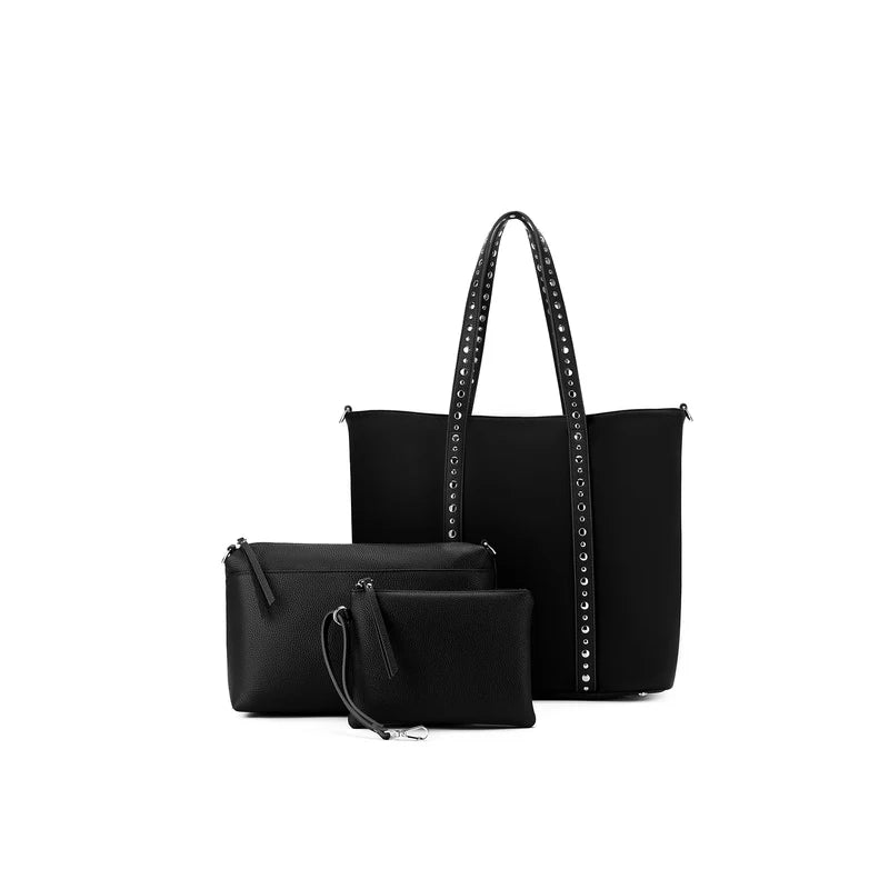 Black Caviar Rogue 3 Piece Handbag