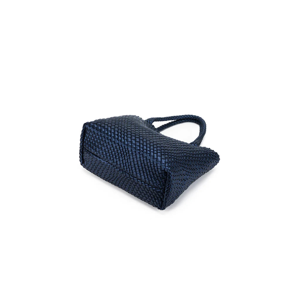 Black Caviar St Moritz 2 Piece Woven Handbag