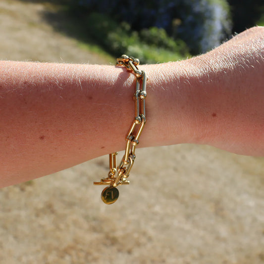 Fabuleux Vous Steel Me Harper Fob Bracelet