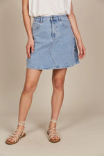 Load image into Gallery viewer, Isle of Mine Margot Denim Skirt
