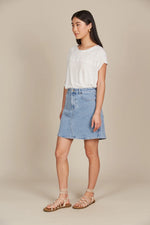 Load image into Gallery viewer, Isle of Mine Margot Denim Skirt
