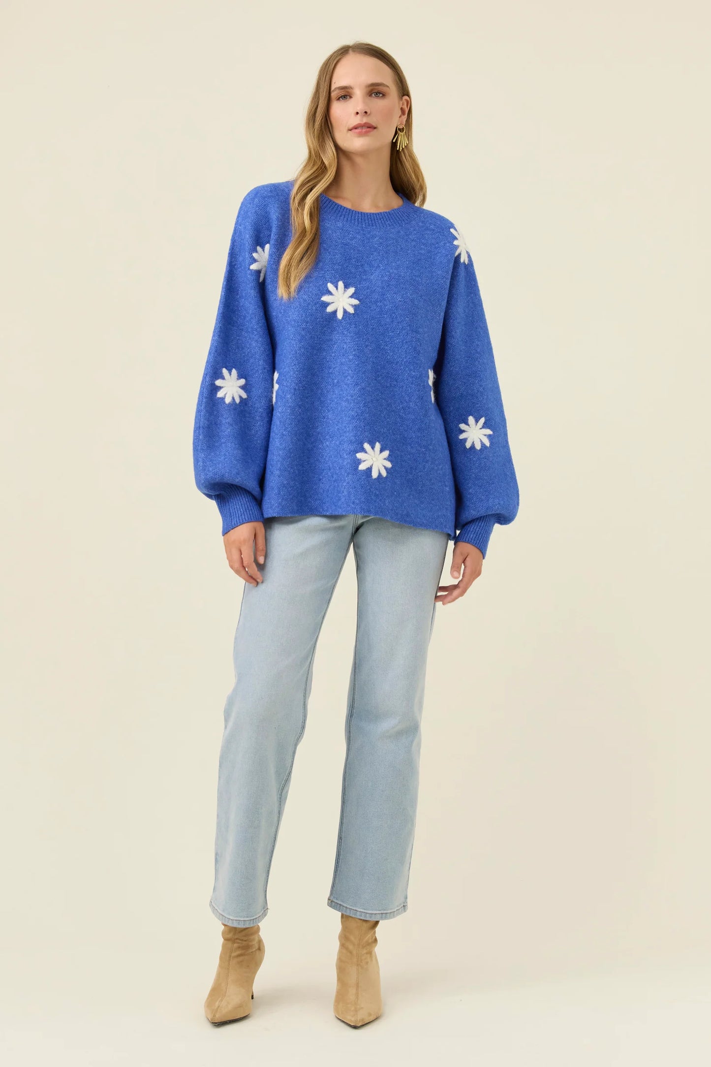 Isle Of Mine Miru Stitch Flower Jumper