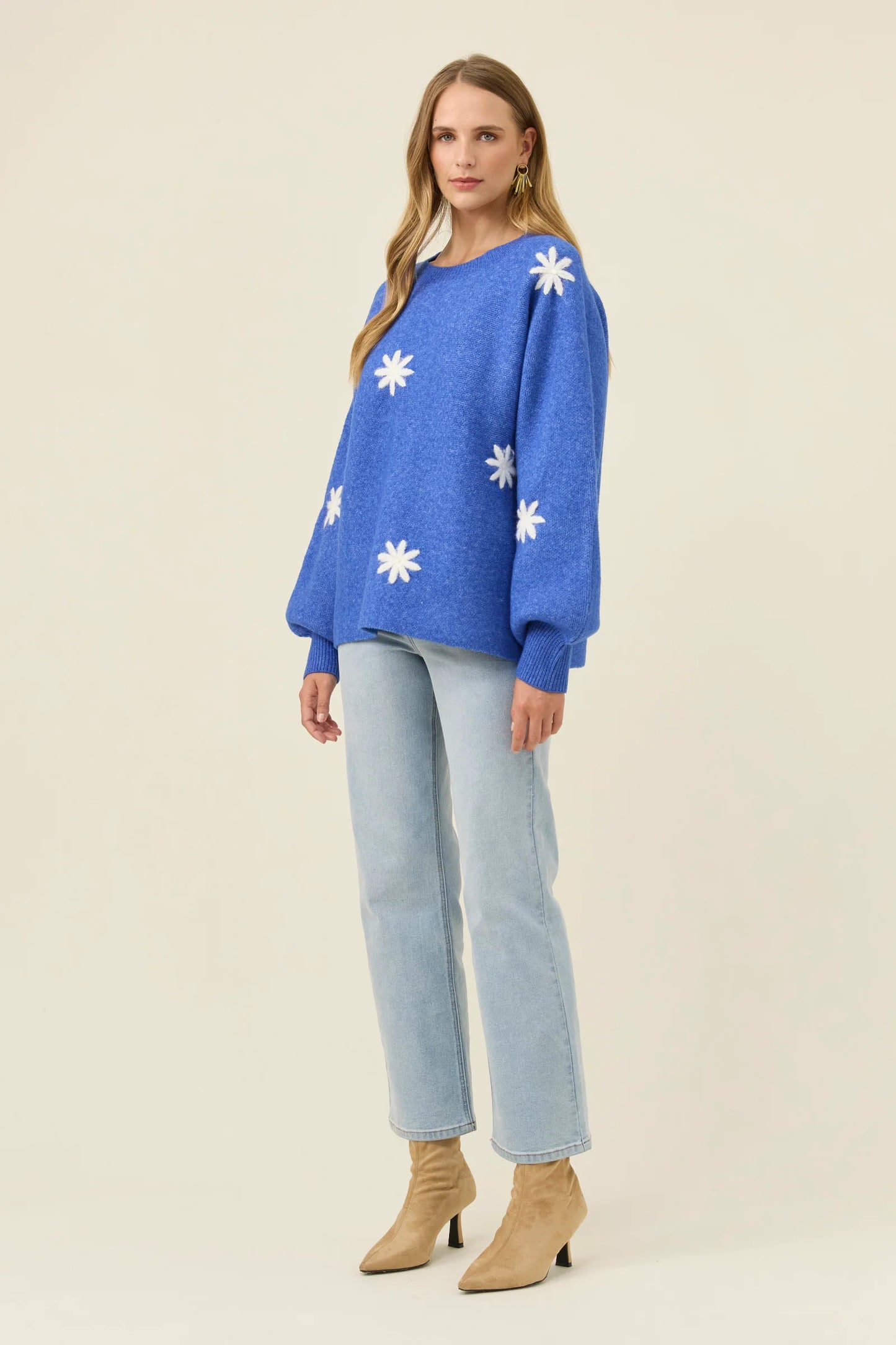 Isle Of Mine Miru Stitch Flower Jumper