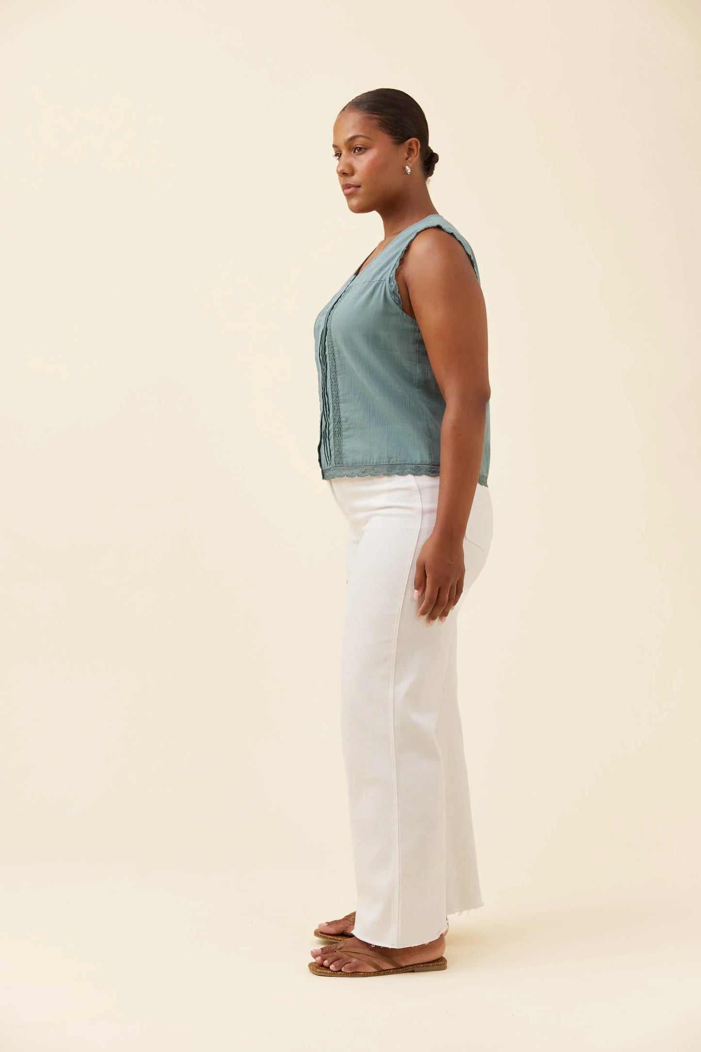 Isle Of Mine Frances Button Tank