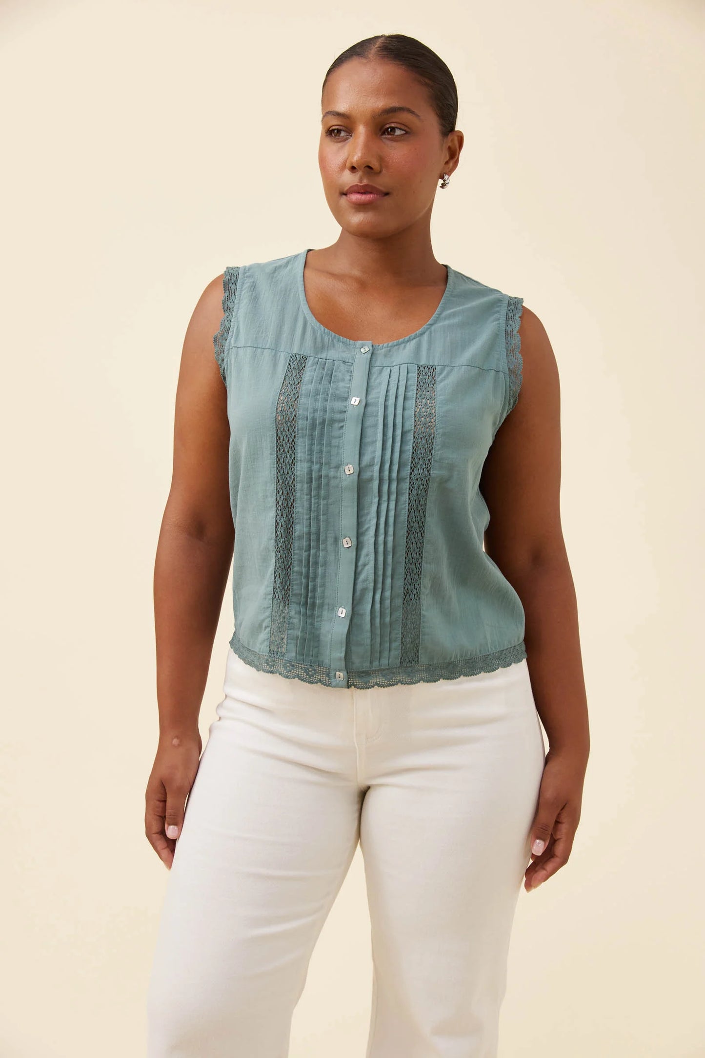 Isle Of Mine Frances Button Tank