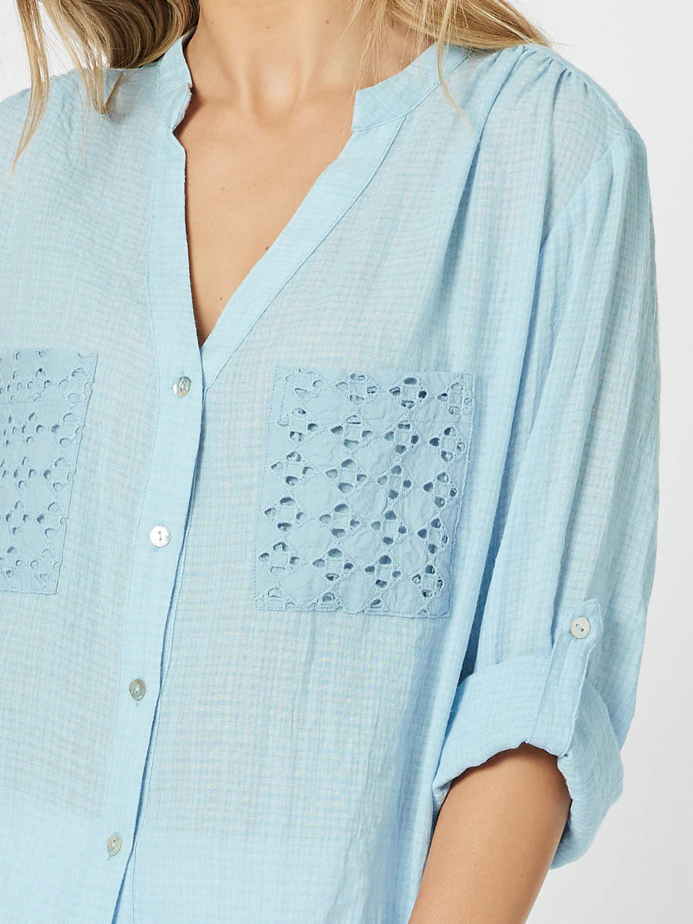 Threadz Lace Pocket Shirt