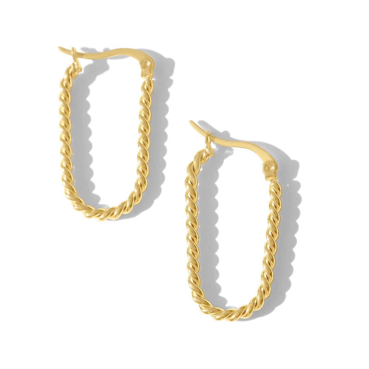 Fabuleux Steel Me Twisted Sister Hoop Earring