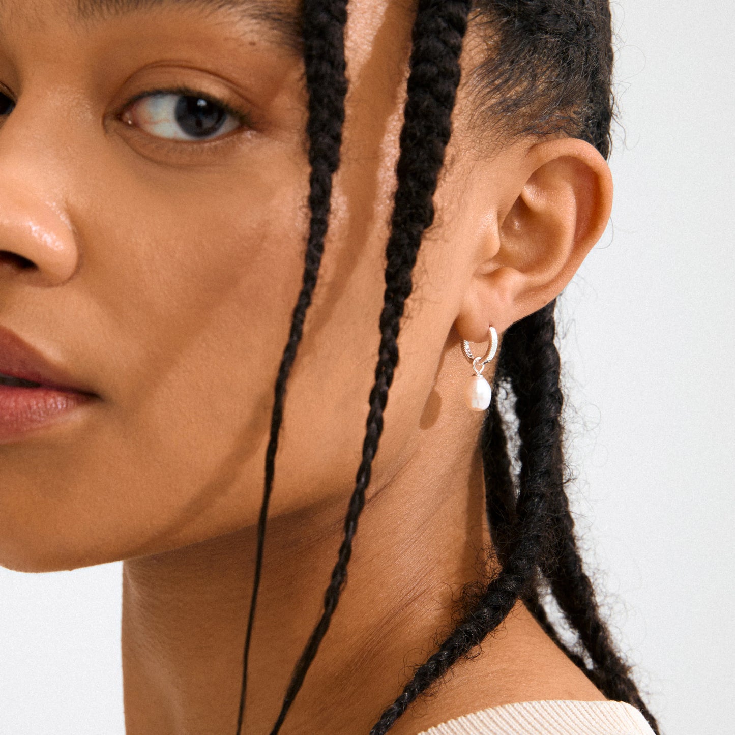 Pilgrim Elliana White Earrings