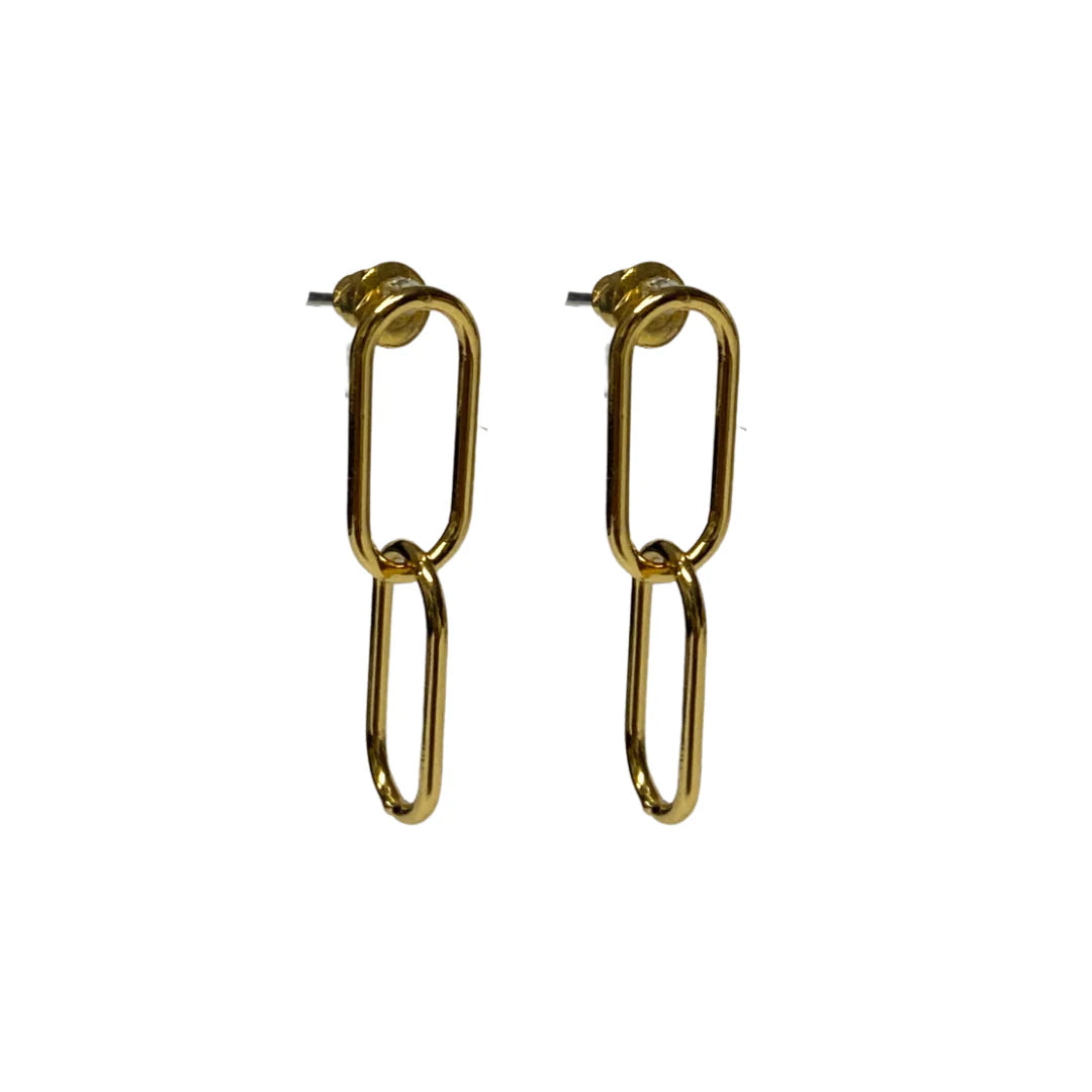 Fabuleux Vous Steel Me Paperclip Earrings