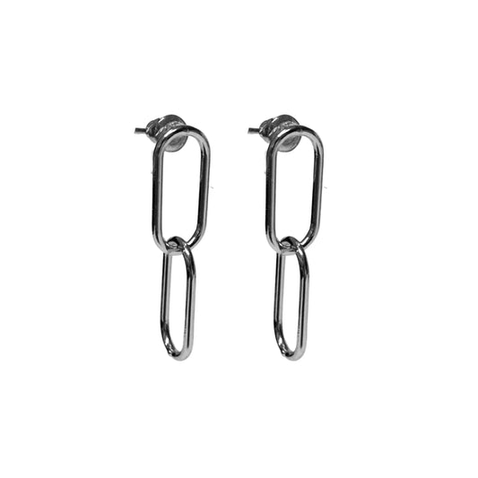Fabuleux Vous Steel Me Paperclip Earrings