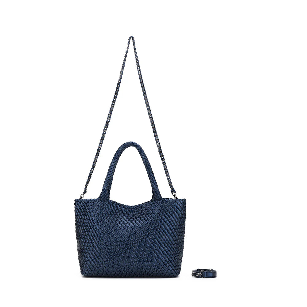 Black Caviar St Moritz 2 Piece Woven Handbag