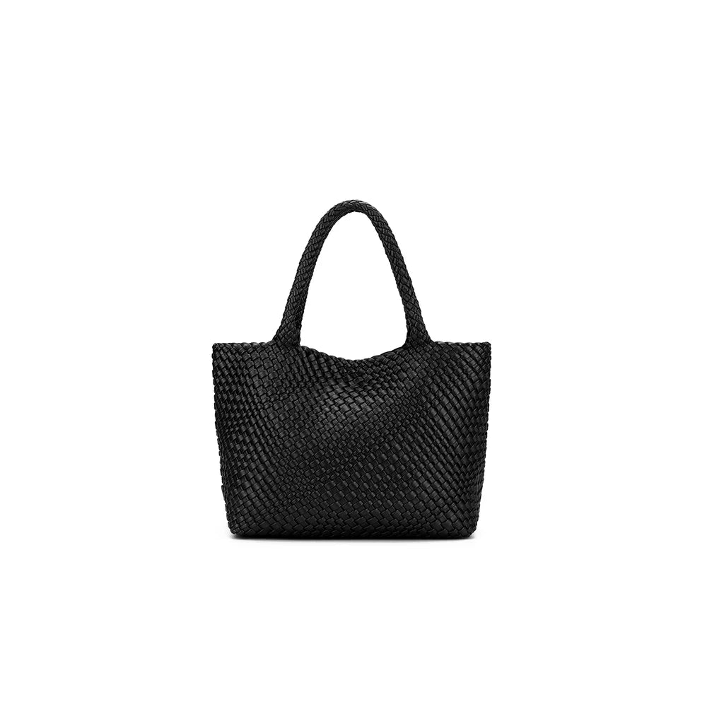 Black Caviar St Moritz 2 Piece Woven Handbag