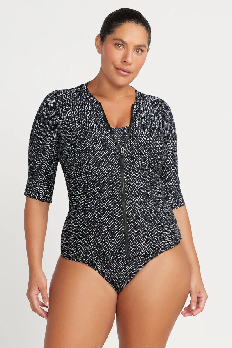 Artesands Zig Zag Seurat Sunsafe Top Short Sleeve