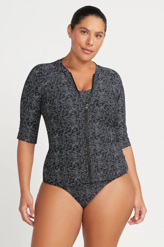 Artesands Zig Zag Seurat Sunsafe Top Short Sleeve