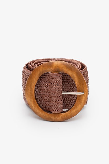 Antler Rattan Stretch Belt - Coco