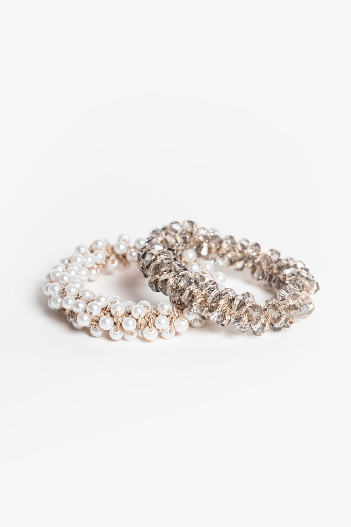 Antler Pearl & Crystal Hair Tie