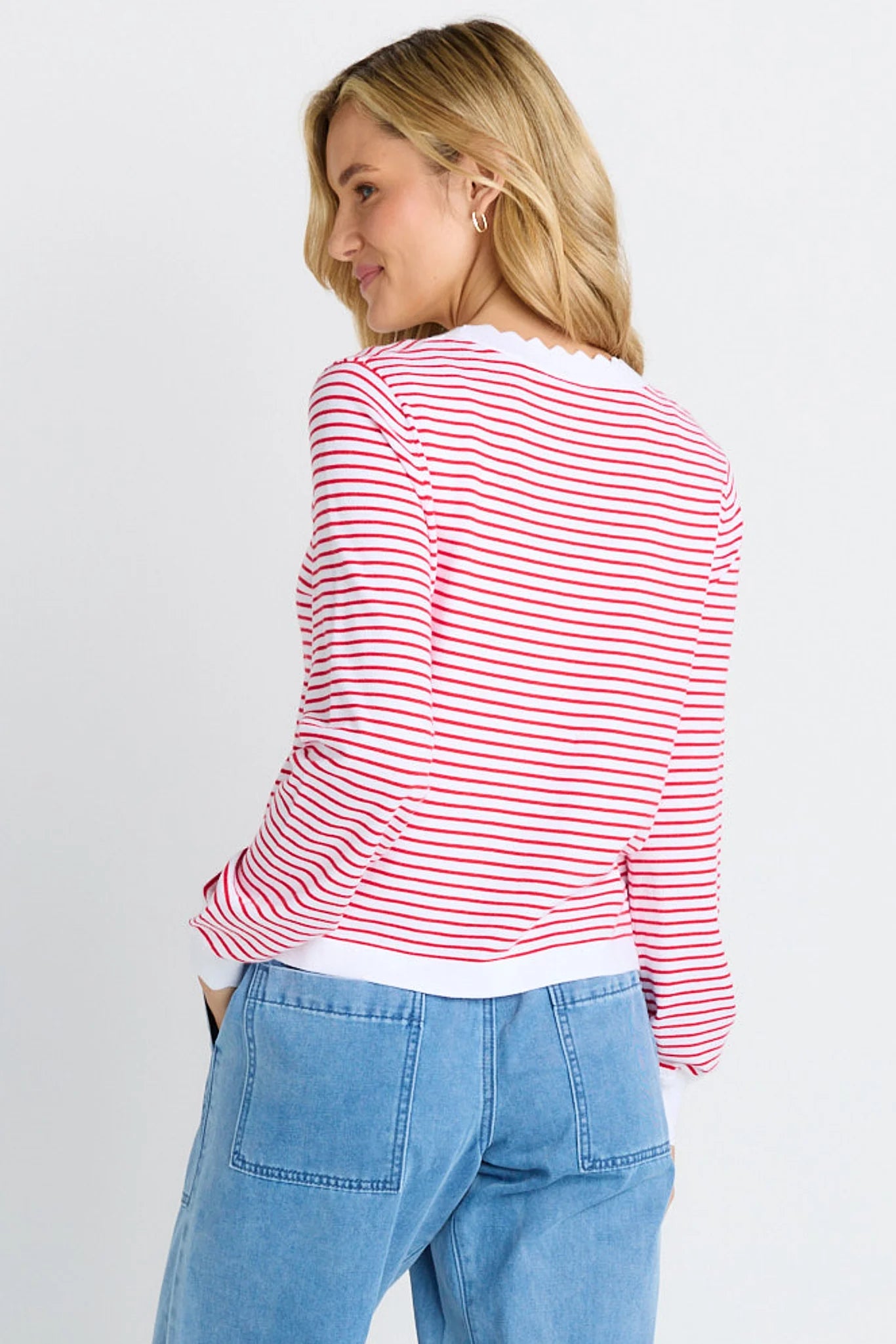 Betty Basics Scallop Knit Sweater