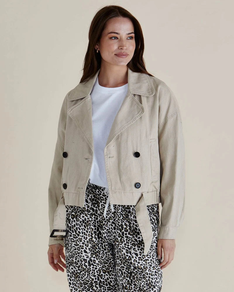 Betty Basics Adaline Crop Trench Coat
