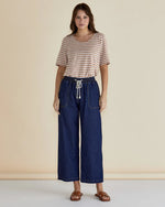 Load image into Gallery viewer, Betty Basics Drapey Denim Jogger
