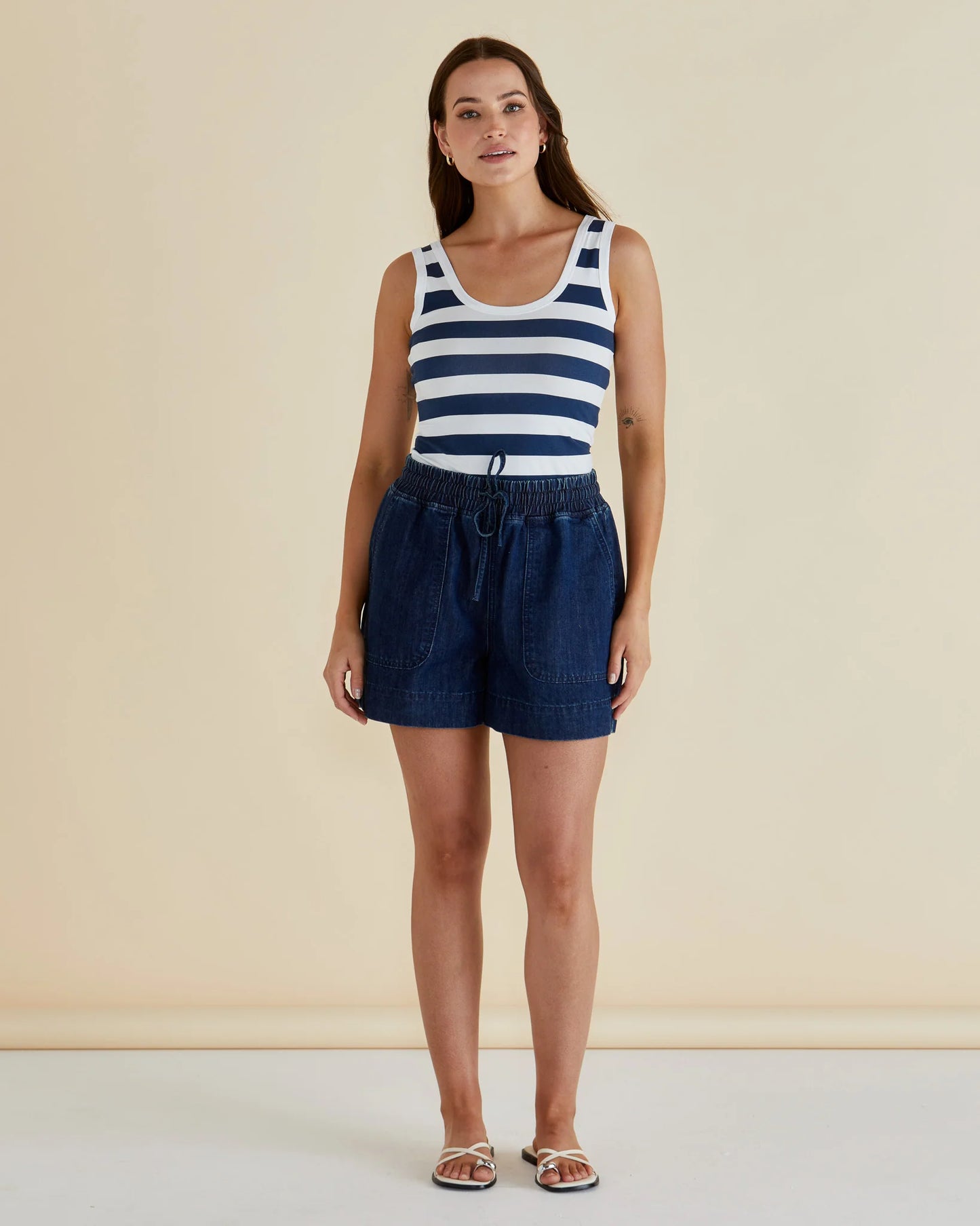Betty Basics Relaxed Denim Shorts