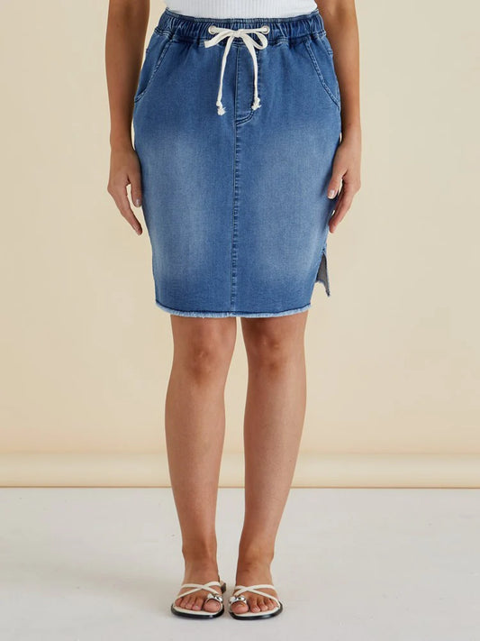 Betty Basics Augie Denim Skirt