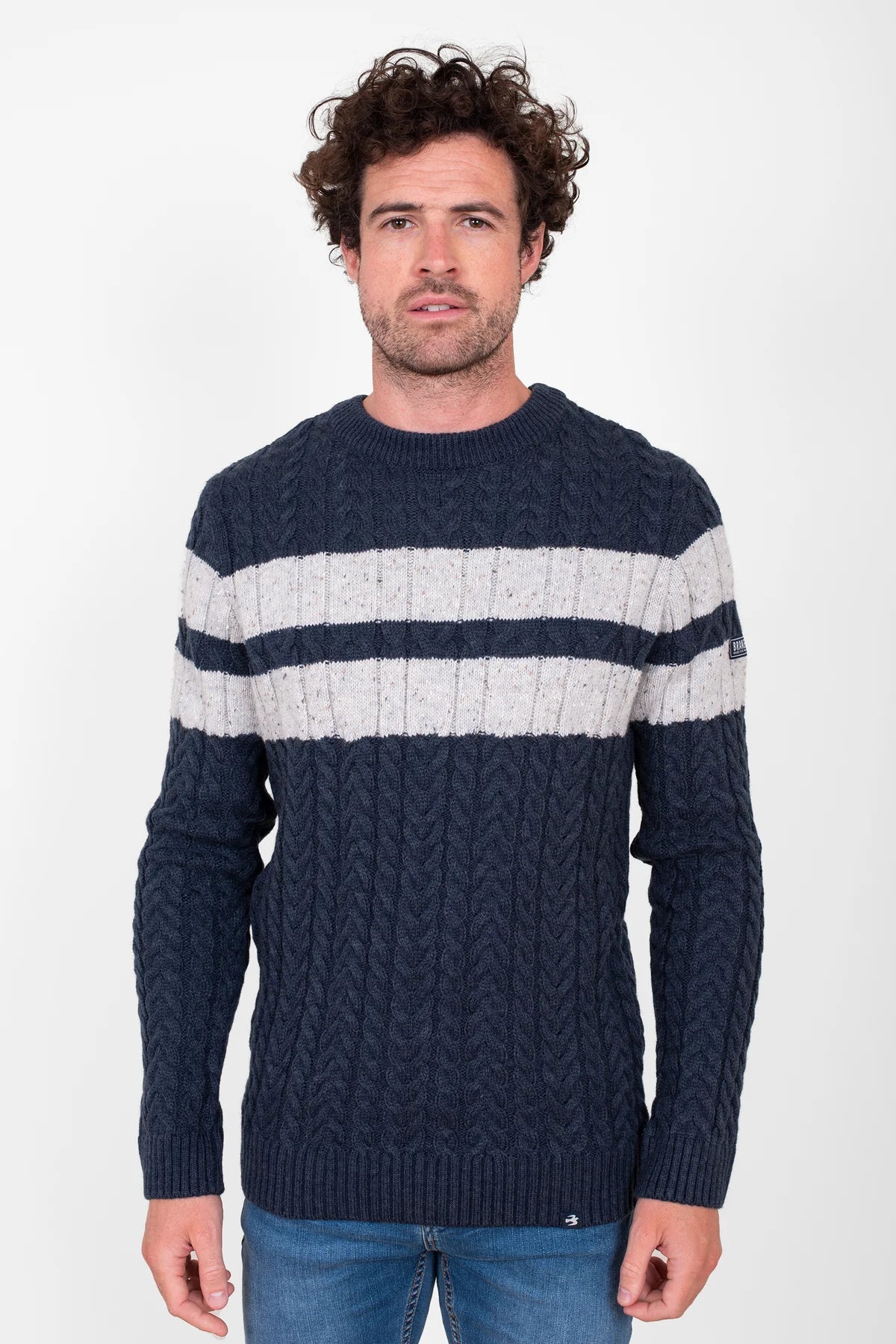 BRAKEBURN Stripe Crew Neck