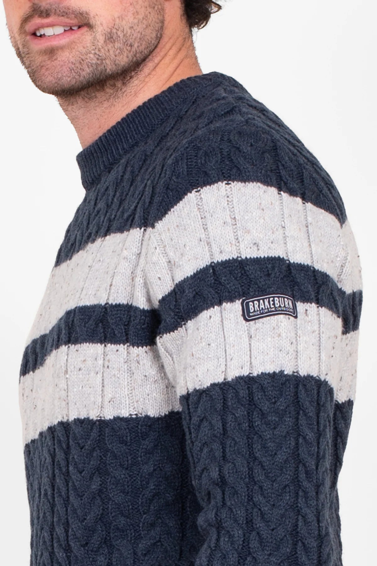 BRAKEBURN Stripe Crew Neck