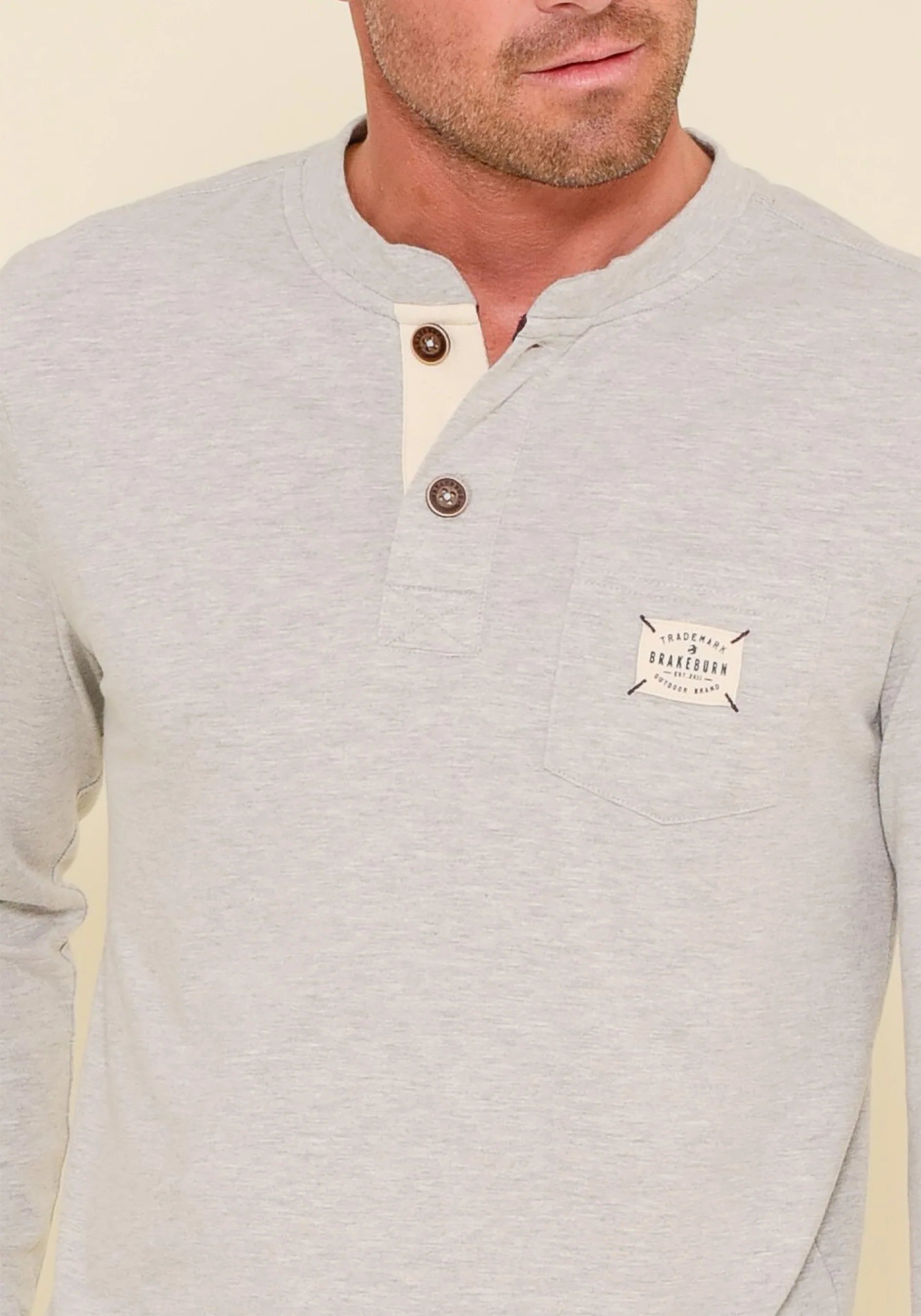 Brakeburn Pocket Henley Long Sleeve