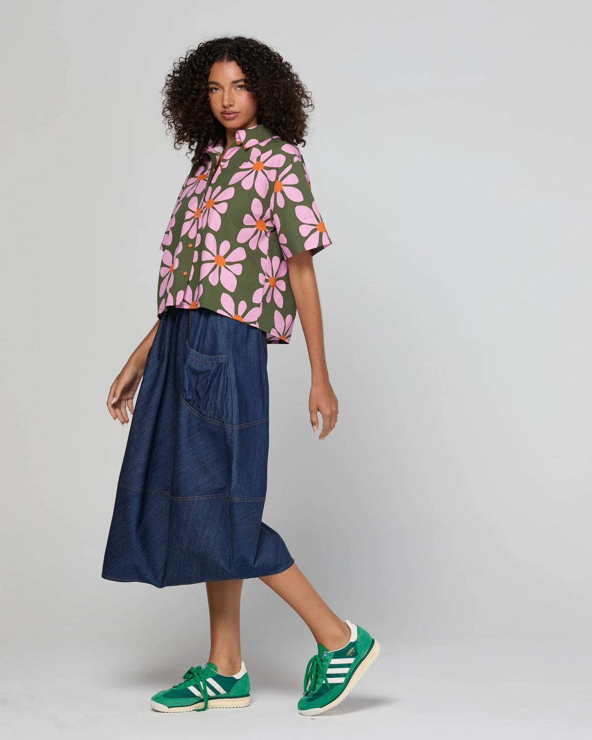 Boom Shankar Guru Skirt - Contrast Stitching