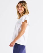 Load image into Gallery viewer, Betty Basics Magnolia Frill Sleeve Top
