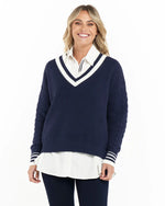 Load image into Gallery viewer, Betty Basics St Germaine V Neck Jumper

