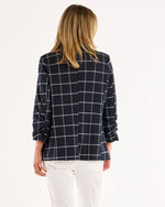 Load image into Gallery viewer, Betty Basics Check Jersey Blazer
