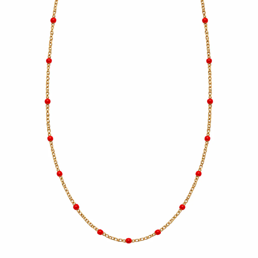 Fabuleux Steel Me Boho Bead Necklace