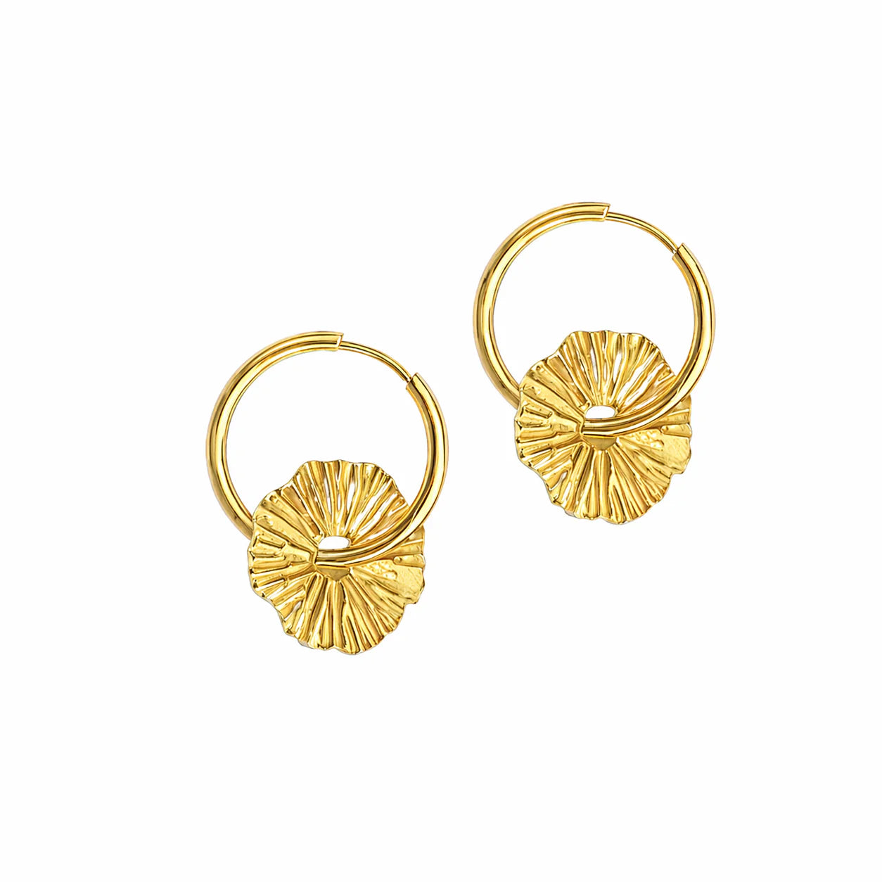 Fabuleux Steel Me Dee Hoop Earrings
