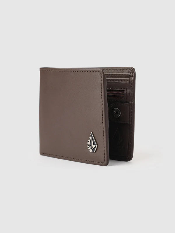 Volcom Single Stone Leather Wallet