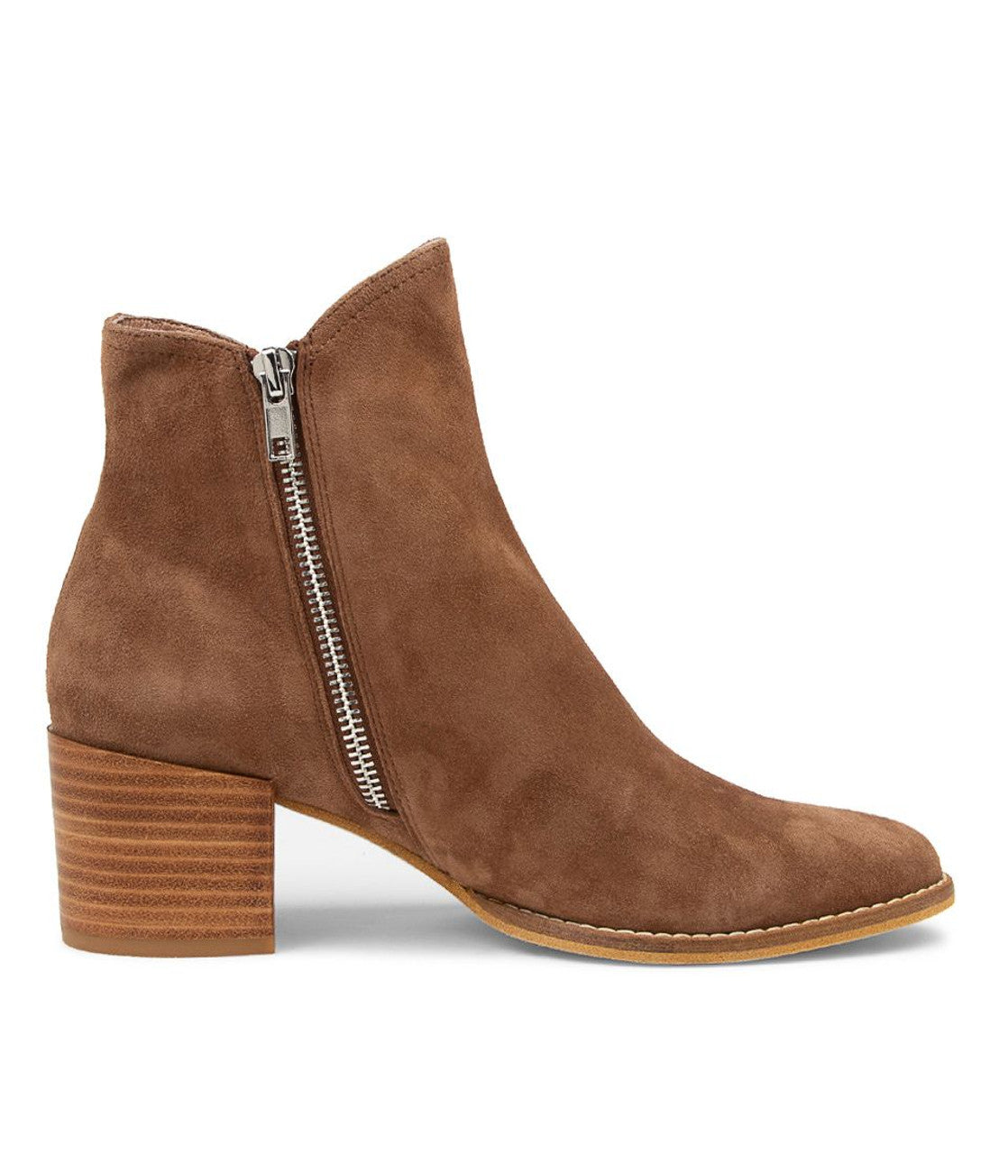 Django & Juliette Mockas Lt Choc Suede