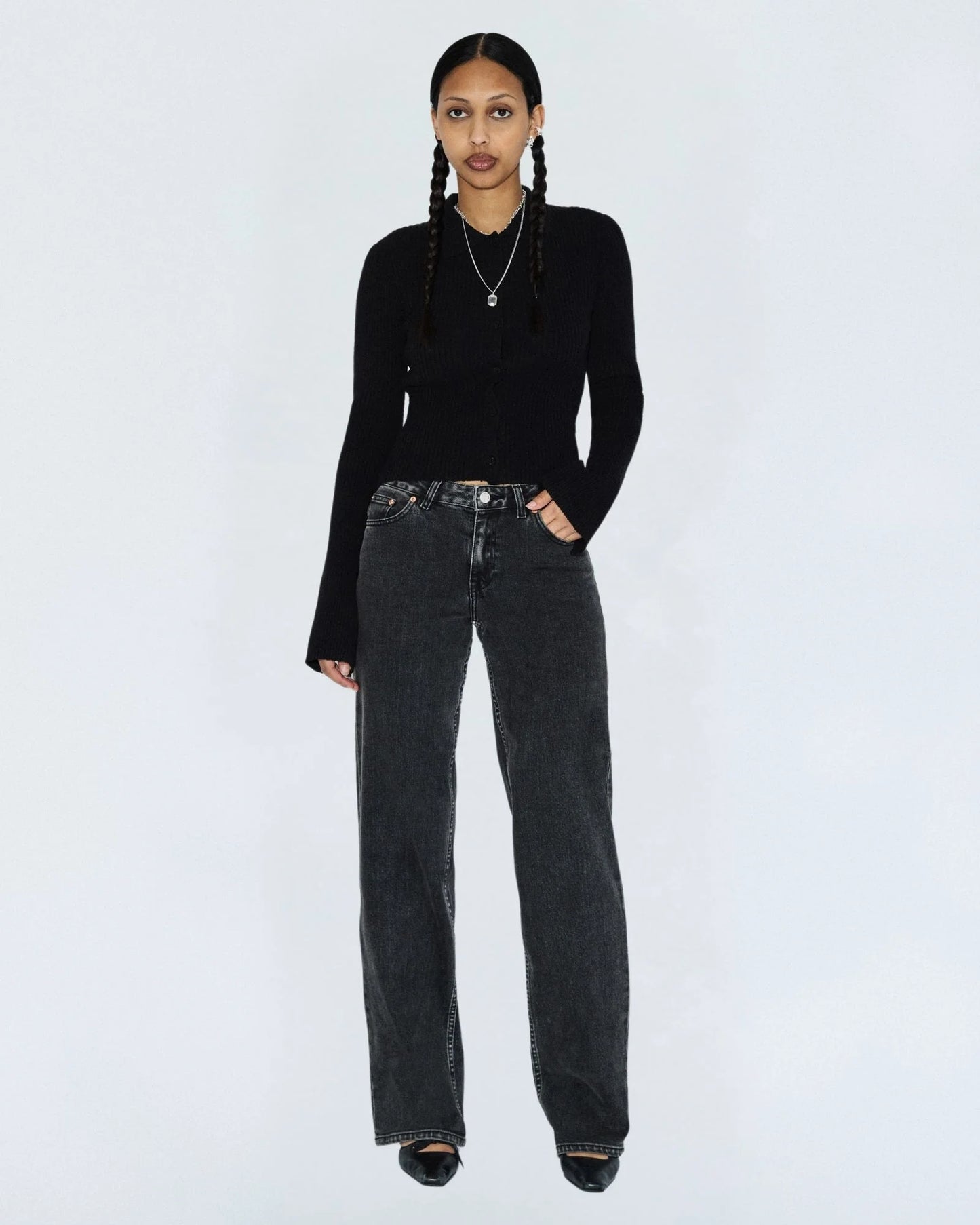 DR. Denim Addy Mid Straight Jeans