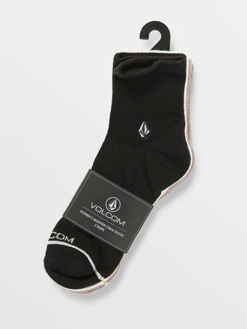 Volcom Womens New Crew Quarter 3PK