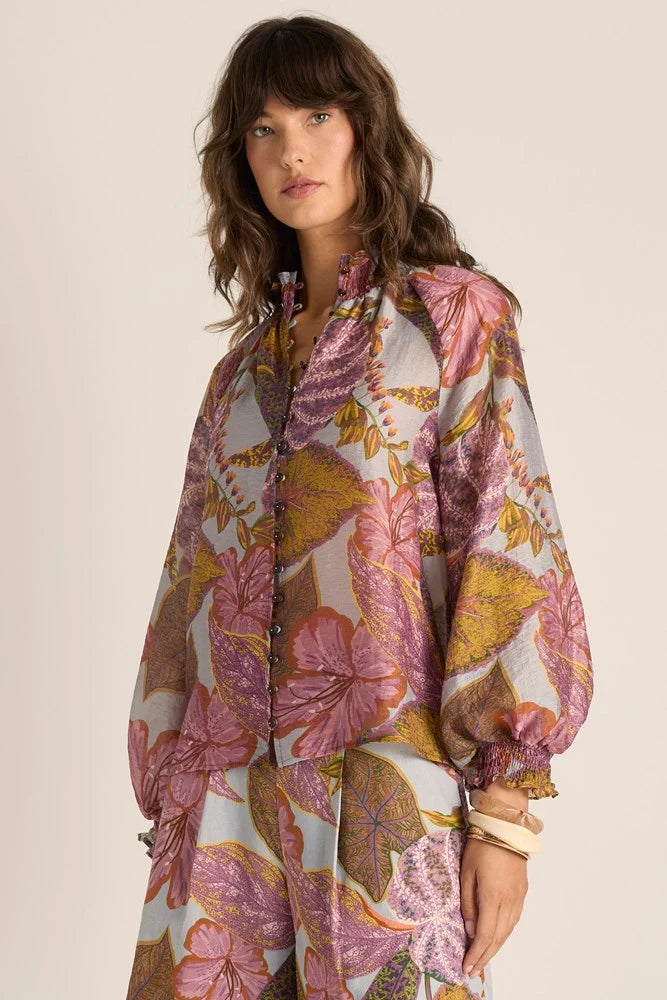 Fate +  Becker Daria Shirred Blouse