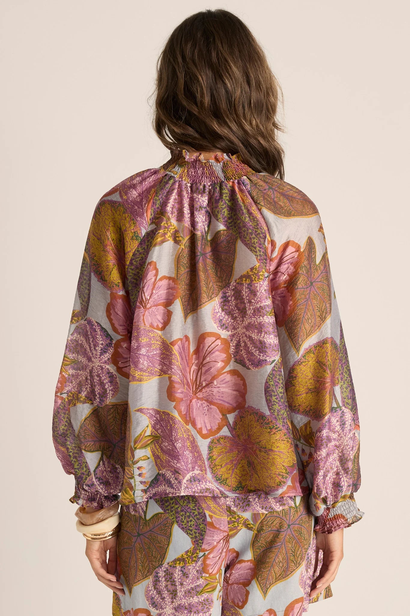 Fate +  Becker Daria Shirred Blouse