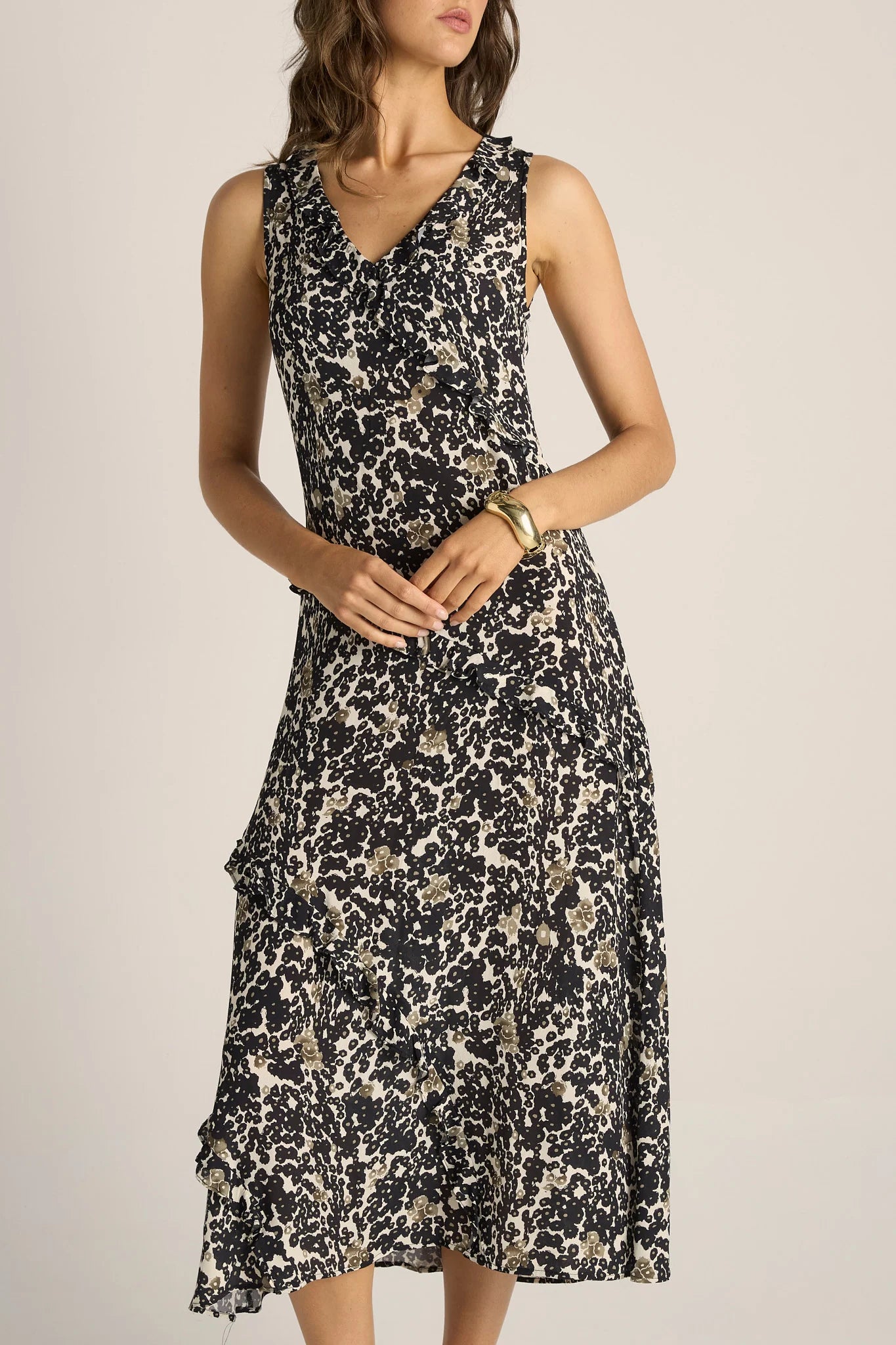 Fate +  Becker Jade Ruffle Dress