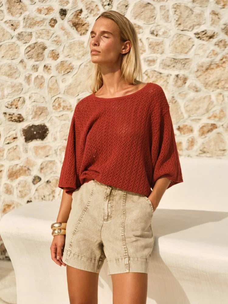 Fate + Becker Mila Pointelle Top