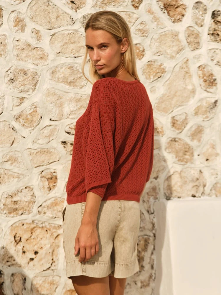 Fate + Becker Mila Pointelle Top