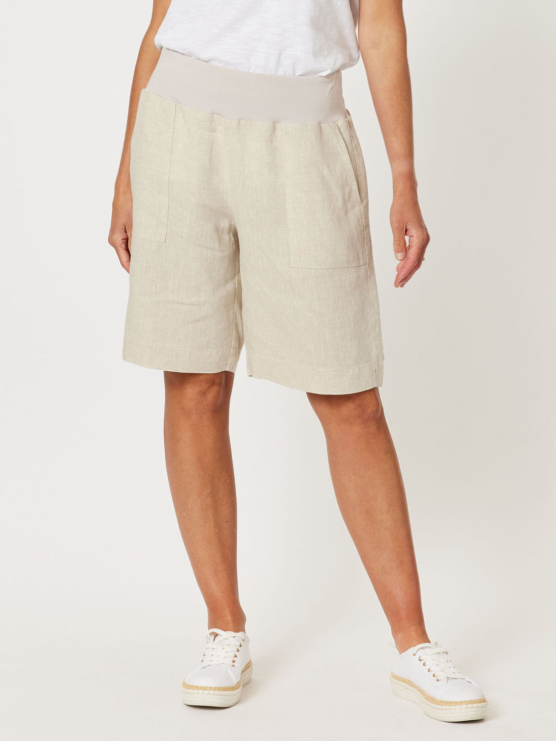 Gordon Smith Jersey Waist Linen Short