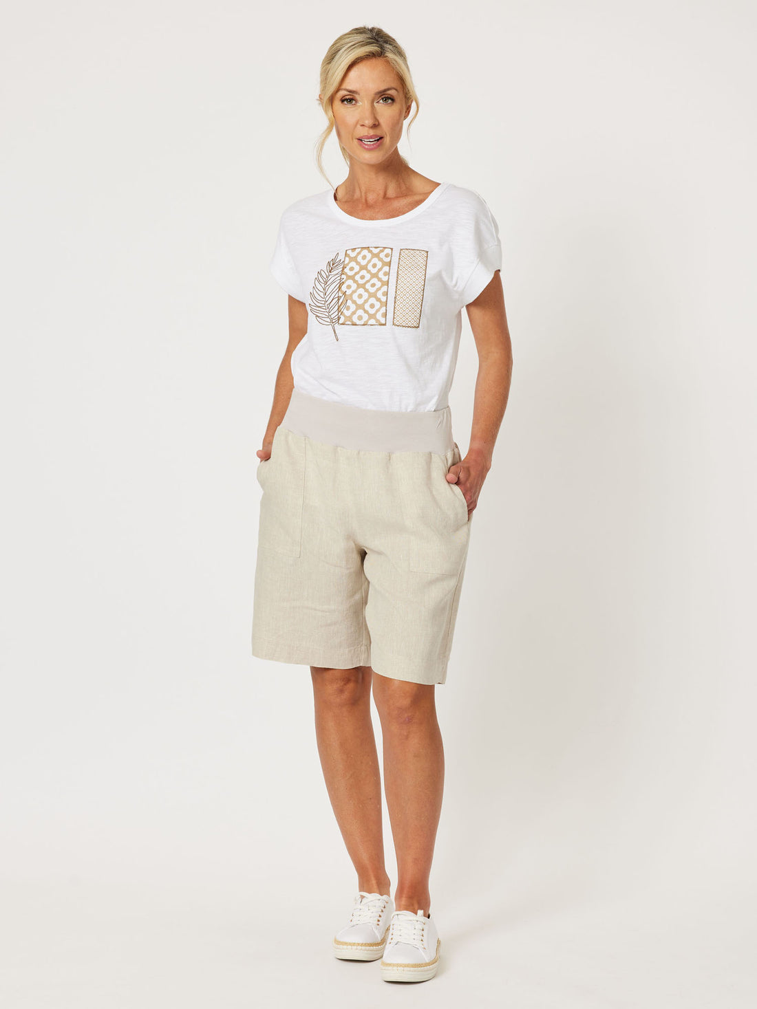 Gordon Smith Jersey Waist Linen Short