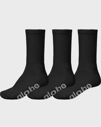 Globe OG Stealth Crew Sock 3 Pack with Case