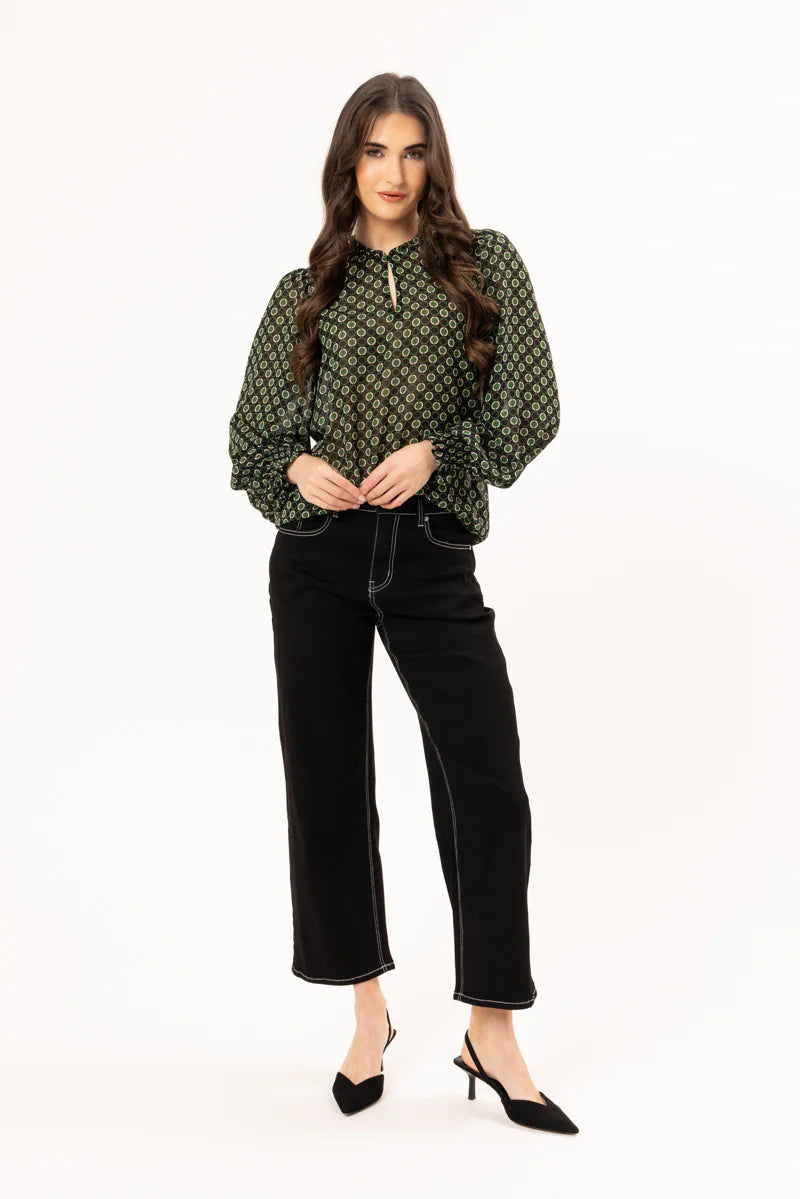 Leila + Luca LS Movement Blouse